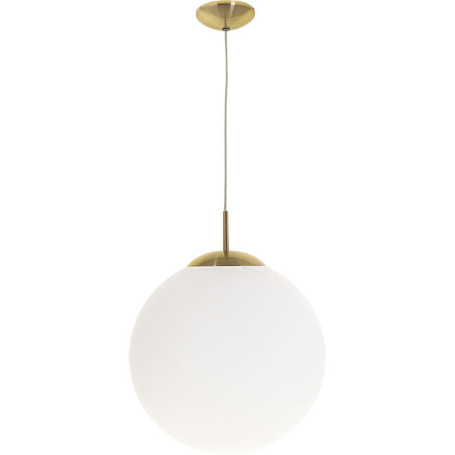 Colgante GLOBAL Interlusa Oro/Blanco D.30cm con altura regulable