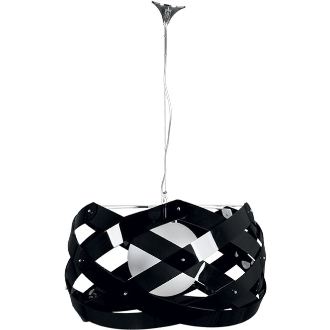Colgante ACUARIO Grande Interlusa Negro/Blanco con altura regulable