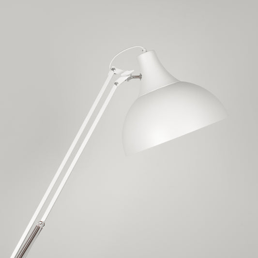 Lámpara ANTIGONA XL fabricada en metal color blanco con detalles en hilo blanco