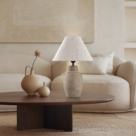Lámpara Sobremesa Terra en ambiente de salón con luz difusa - Vista decorativa