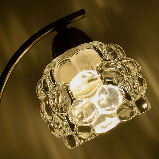 Sobremesa Tulipa Glass fabricada en metal color cromo