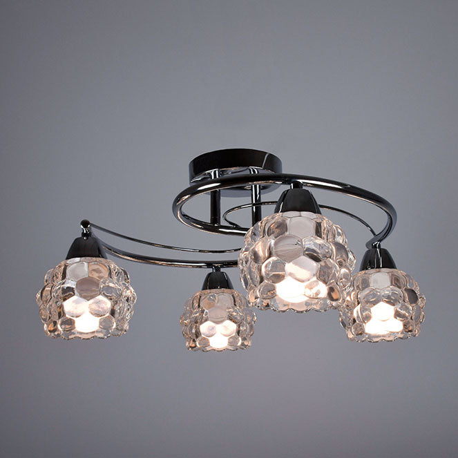 Plafón de techo LUMIT con 4 portalámparas E14 para iluminación versátil