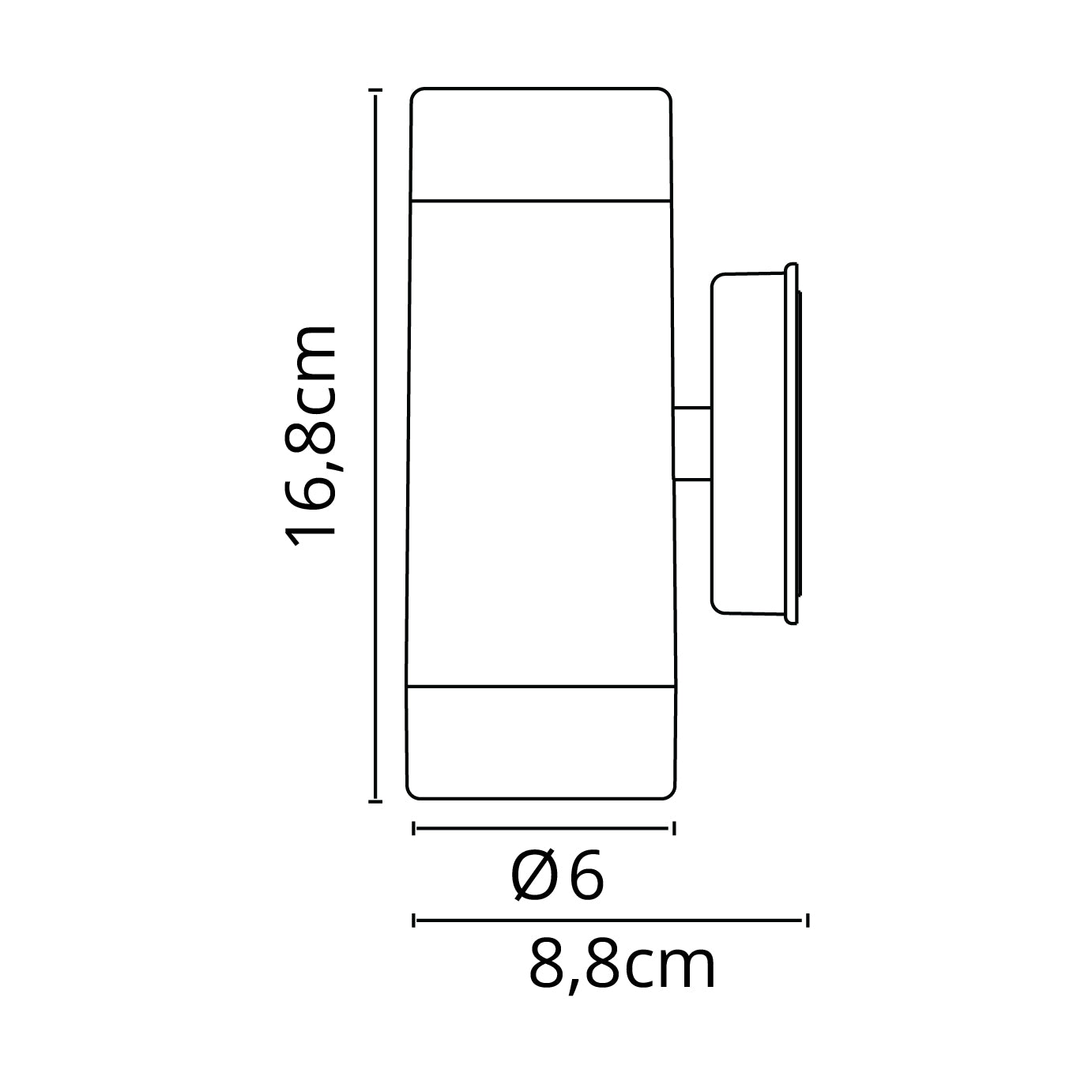 Aplique TUELA con protección IP44 ideal para exterior