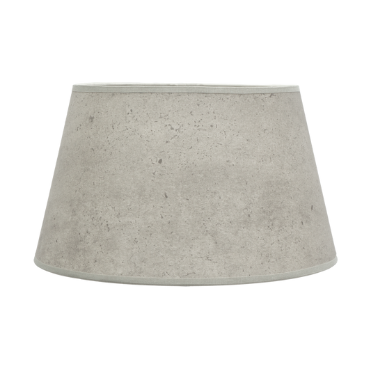 Pantalla Salma E27 Cemento Gris, vista frontal, Fabrilamp, luzguru.com