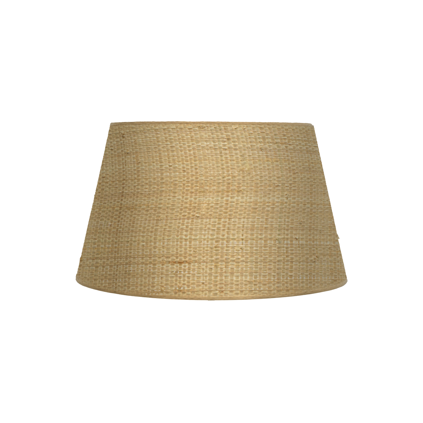 Pantalla Salma fabricada en Textil color Natural, ideal para lámpara de mesa