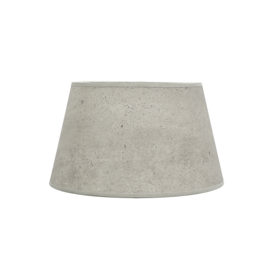 Pantalla Salma E27 Cemento Gris, vista frontal, Fabrilamp, luzguru.com