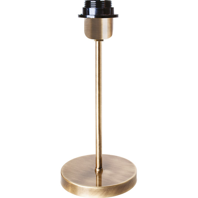 Lámpara de Sobremesa SPACE 38 cm Cuero Latón Interlusa - Vista frontal principal en fondo blanco | LuzGurú