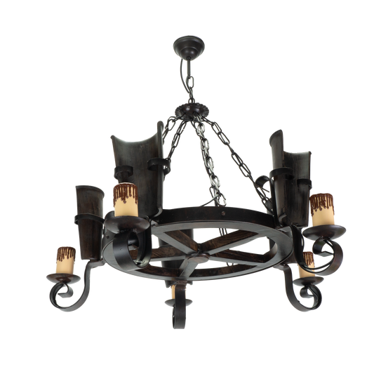 Lámpara Cantina fabricada en metal color marrón rústico