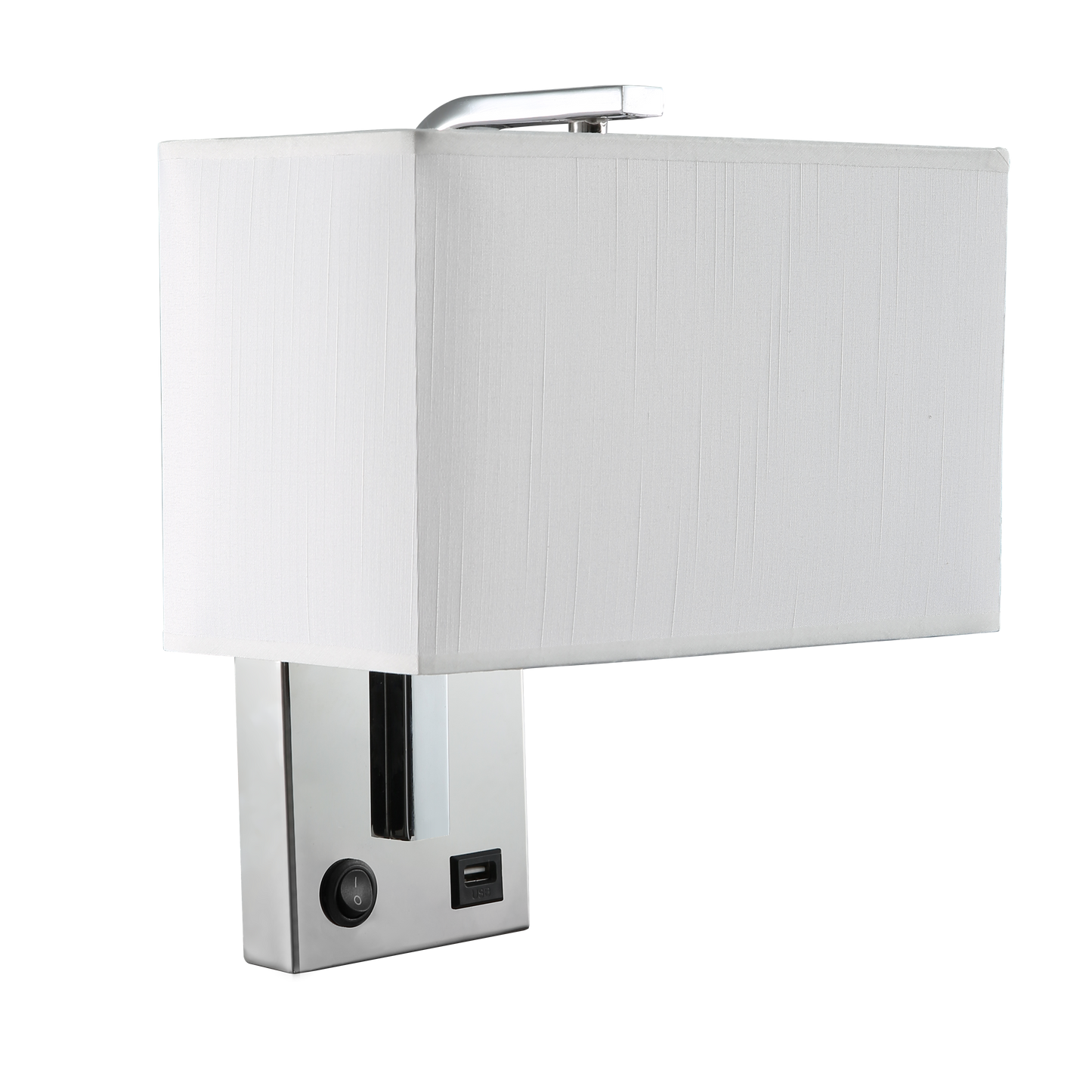 Aplique E27 con puerto USB Agatha, ideal para cargar el móvil en interior