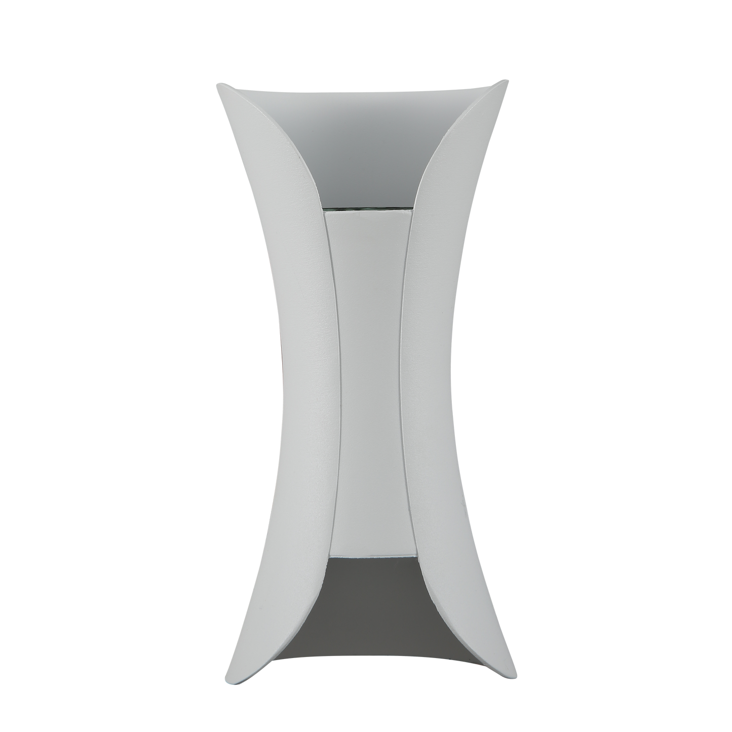 Aplique Dickens fabricado en aluminio color blanco, ideal para exterior IP65