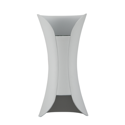Aplique Dickens fabricado en aluminio color blanco, ideal para exterior IP65