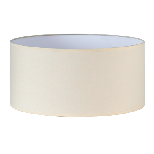Pantalla cilíndrica Dori M10 Beis 60x60x30cm de Fabrilamp, realizada en tejido Popelín. Ideal para iluminación interior.