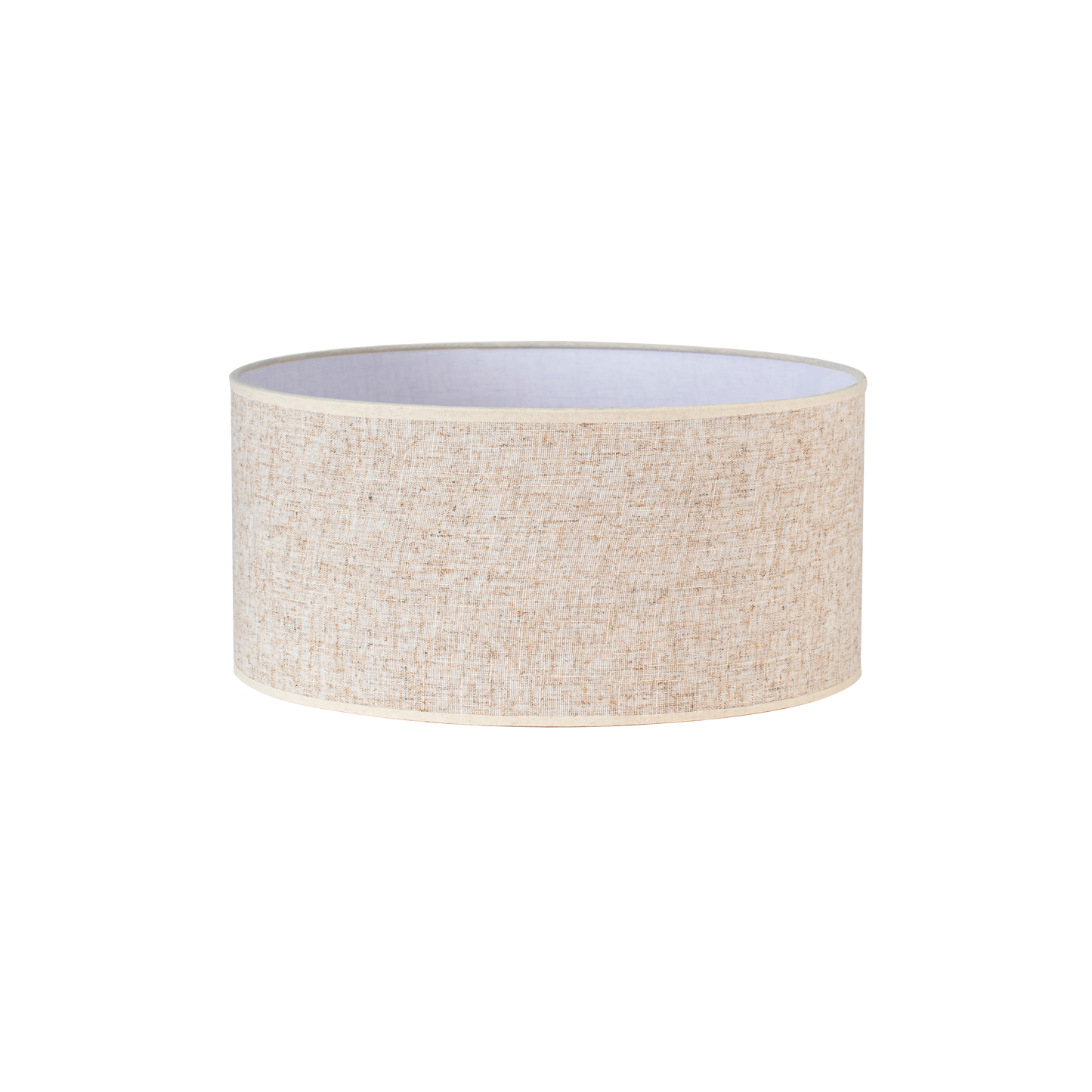 Pantalla Happy fabricada en lino color beige para bombilla E27