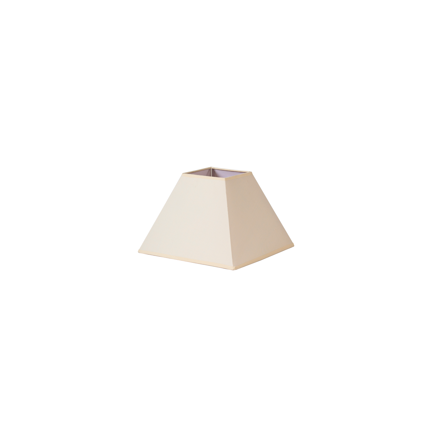 Pantalla Mezzo fabricada en textil popelín color beige para una luz suave