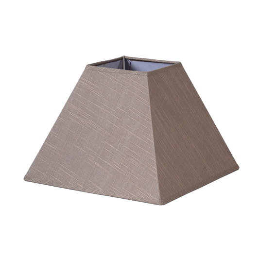 Pantalla Piramidal Tenorio E27 Lino Gris 45x20x32h - Fabrilamp - Vista frontal