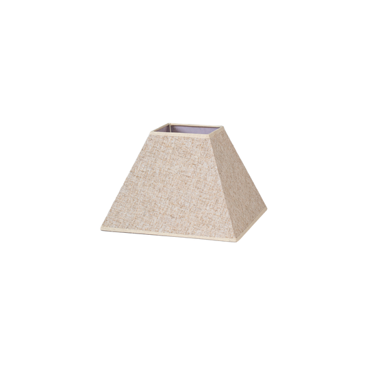Pantalla Piramidal Tenorio E27 Lino Beige 25x11x18h - Vista frontal