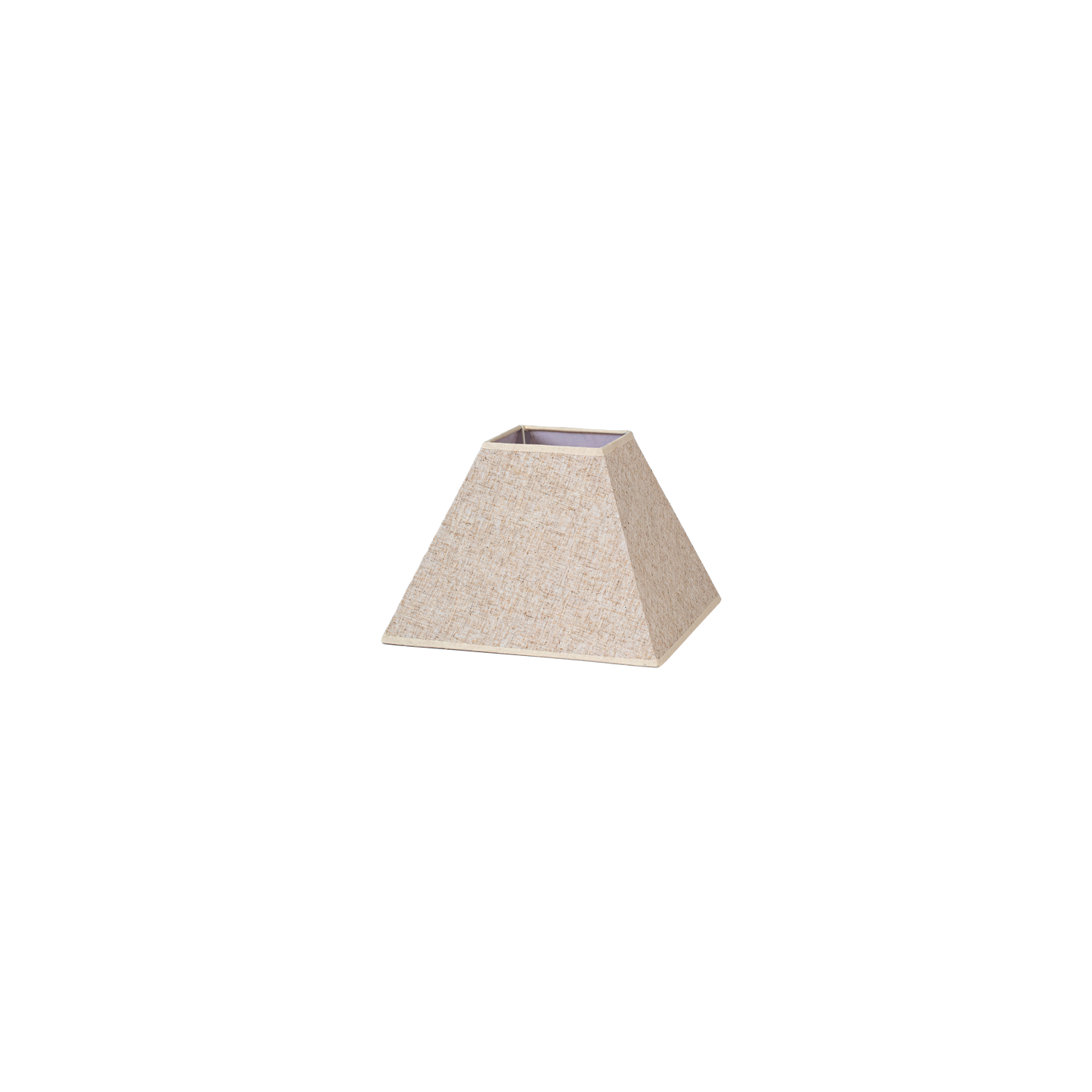 Pantalla para lámpara Tenorio fabricada en lino color beige, ideal para interiores