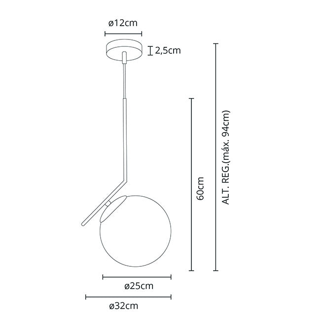 Lámpara Colgante AIMEE 32 cm Oro Interlusa instalada en ambiente decorativo de salón o dormitorio | Interlusa