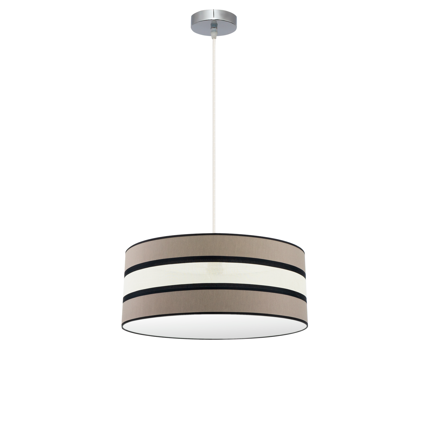 Lámpara colgante Karla con altura regulable, ideal para luz difusa