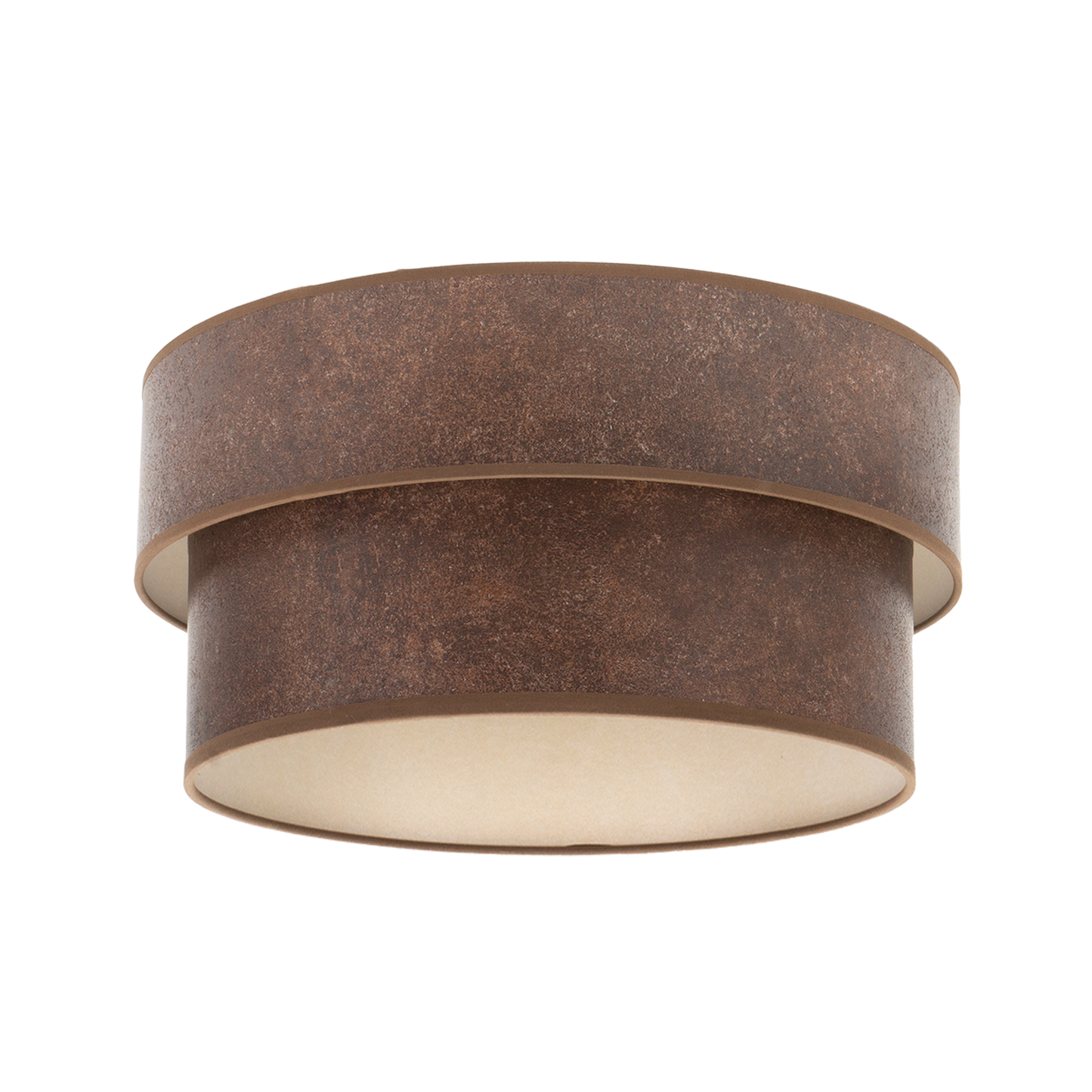 Pantalla Smile fabricada en Textil color Óxido para lámpara de pie