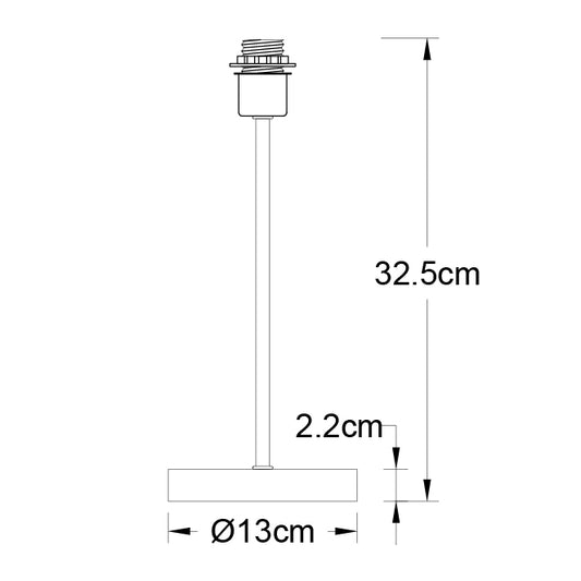 Armazón para Sobremesa Maldivas 33 cm Níquel Interlusa instalada en ambiente decorativo de salón o dormitorio | Interlusa
