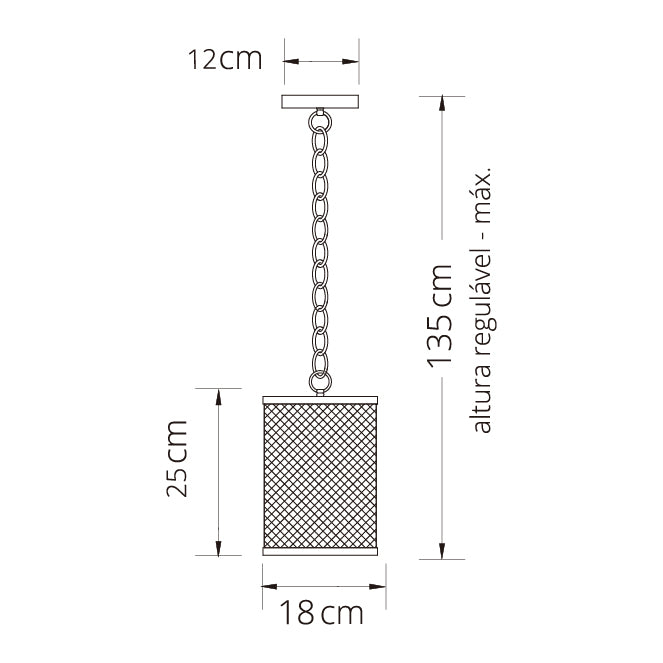 Lámpara Colgante DAVY 18 cm Negro/Cromo Interlusa instalada en ambiente decorativo de salón o dormitorio | Interlusa