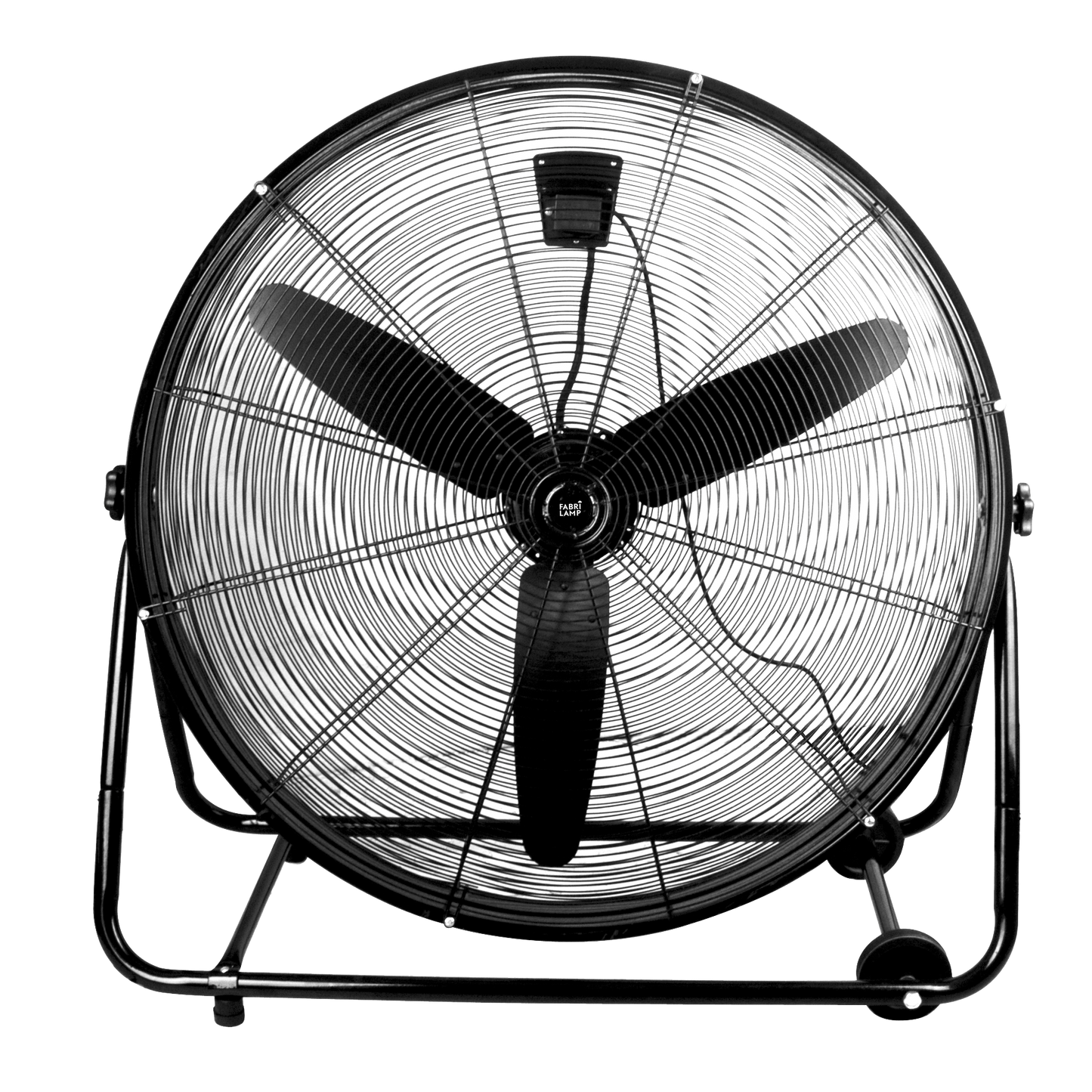 Ventilador industrial con ruedas para traslado fácil, ideal para interiores domésticos o profesionales