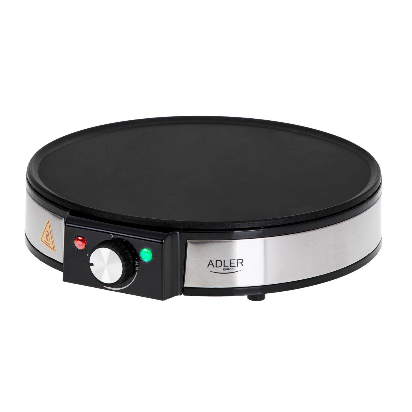 Crepera antiadherente negra y niquel Fabrilamp / Abrila ideal para el hogar