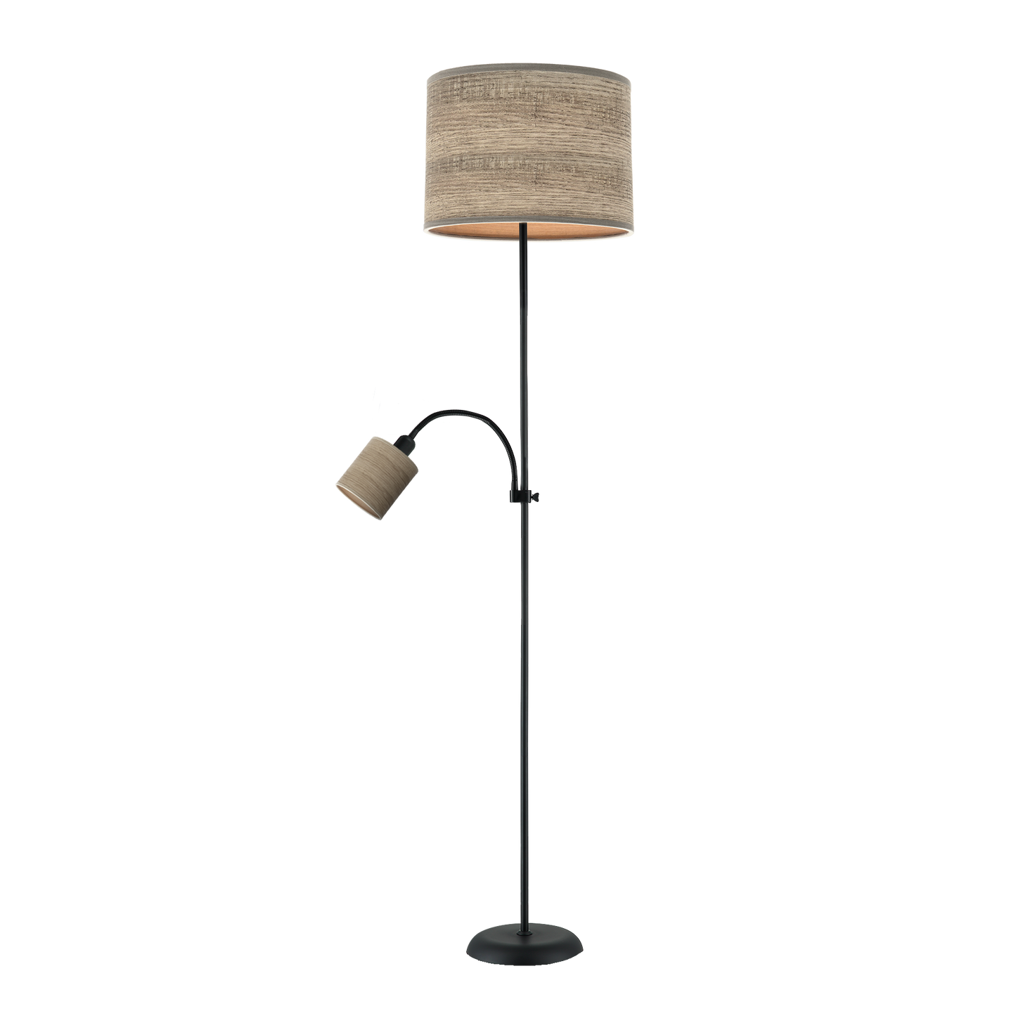 Lámpara de pie con lector regulable en altura y orientable Armonia
