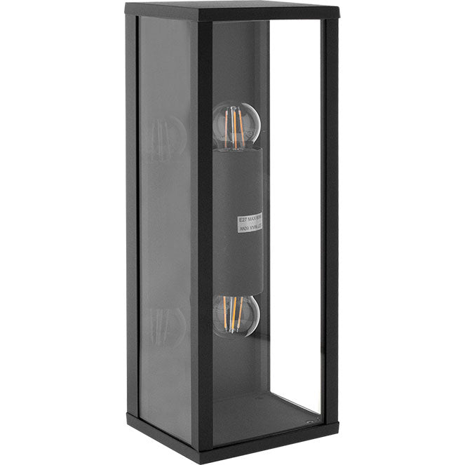 Nozelo Aplique Exterior LUMIT 123560255 con protección IP44 y diseño moderno en antracita, ideal para iluminar tu entrada con estilo.