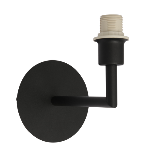 Aplique Zanco fabricado en metal color negro, ideal para interiores