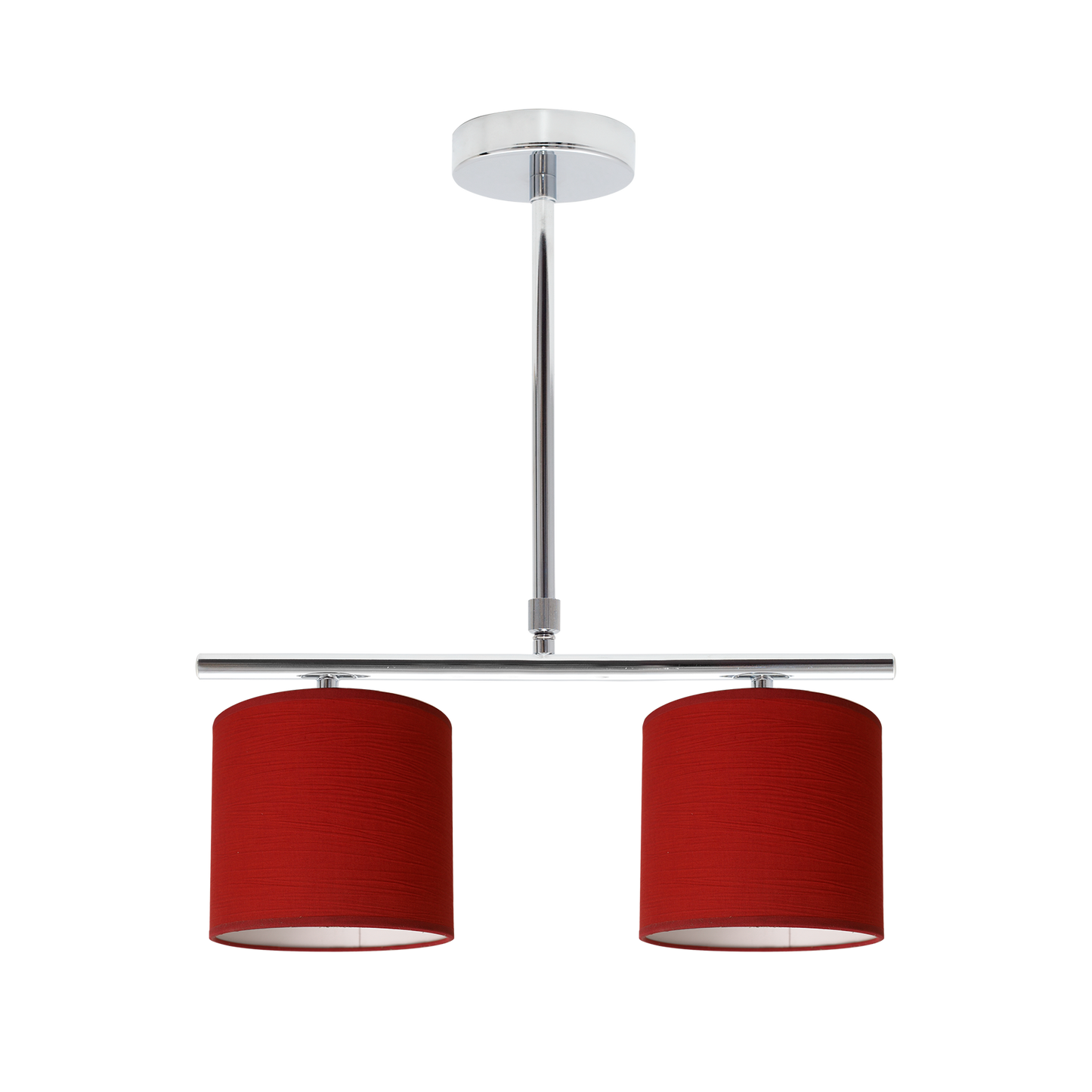 Lámpara Planetario fabricada en cromo color rojo, ideal para iluminar tu hogar con estilo clásico