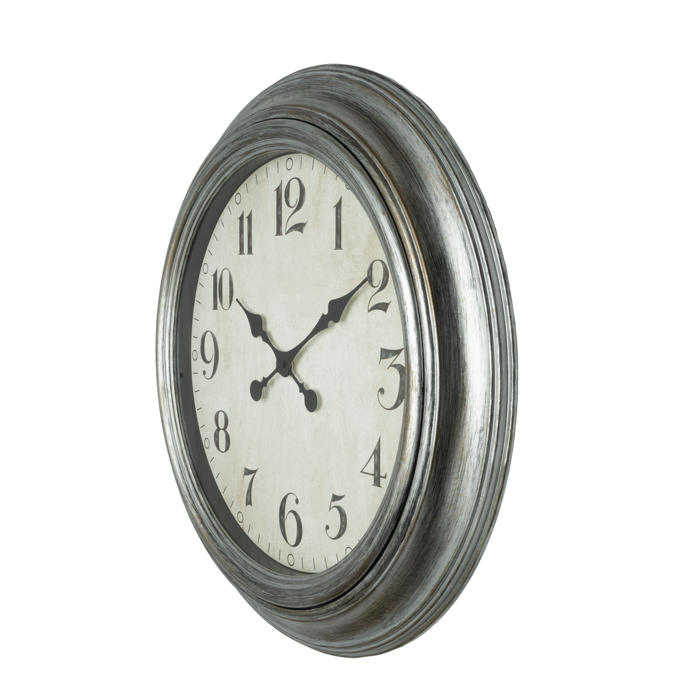 Moderno reloj Iniko plateado perfecto para el hogar