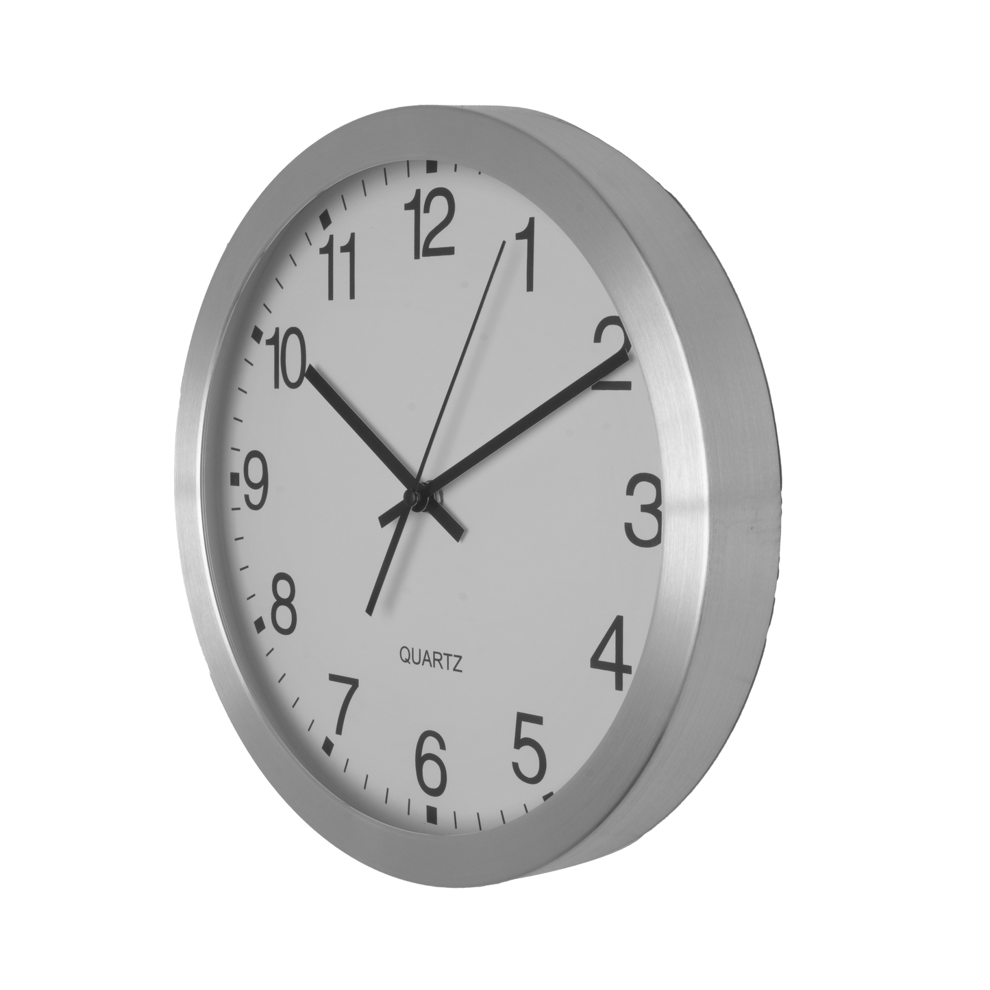 Minimalista reloj de pared de aluminio ideal para cocina