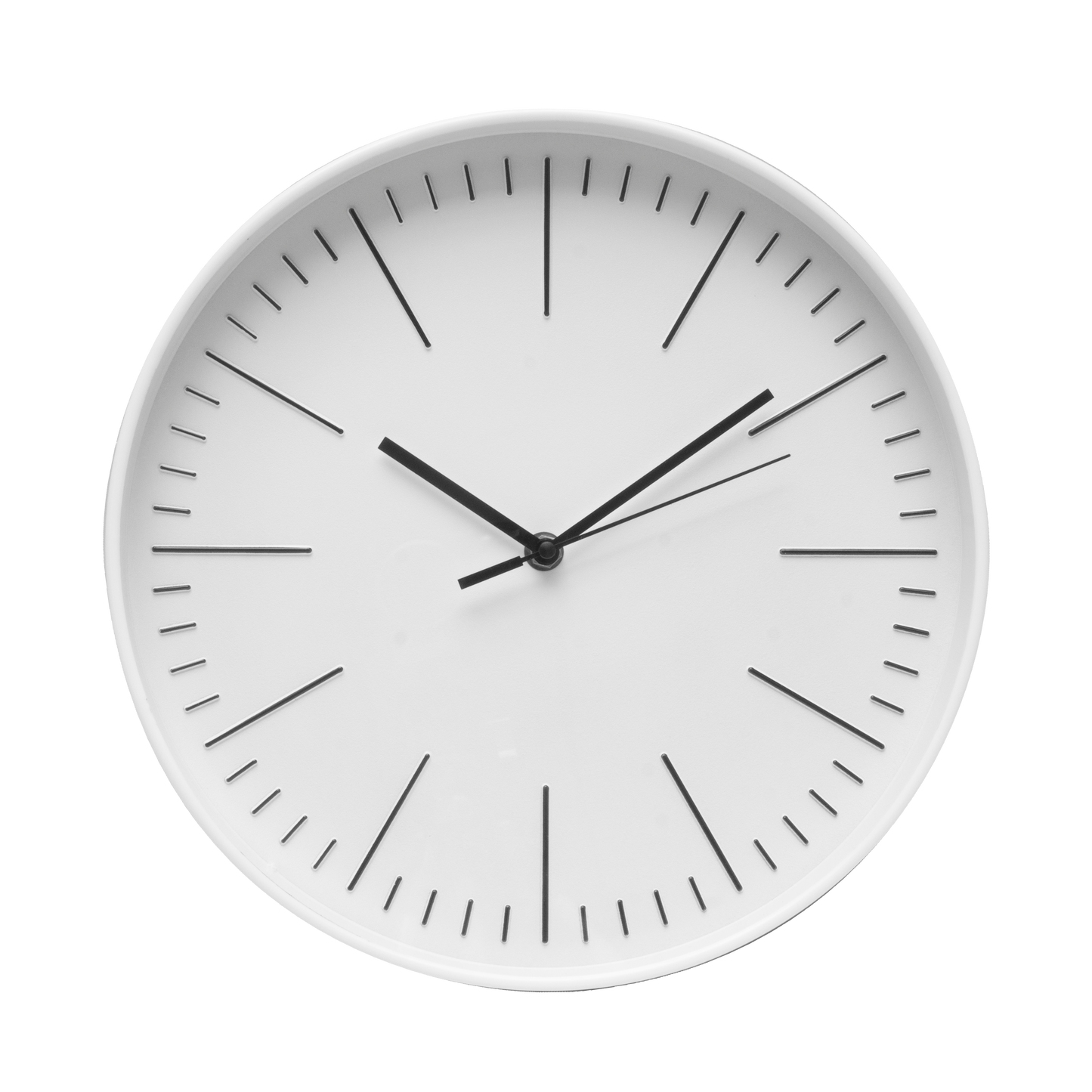 Reloj de pared Hera Blanco 30cm de Fabrilamp, vista frontal.