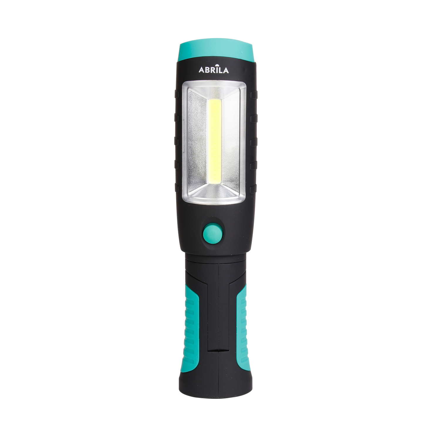 Linterna de trabajo FOTON LED+COB de Fabrilamp en color negro y verde con imán y gancho