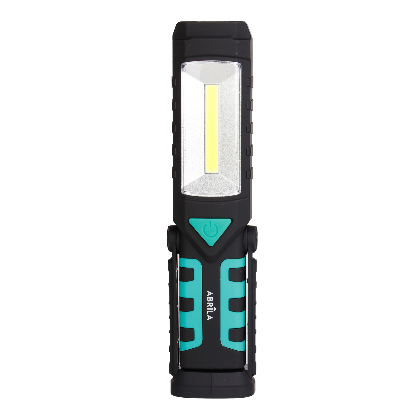 Linterna LED de Trabajo FOTON 3 en 1 Fabrilamp en uso, mostrando su luz COB y base magnética