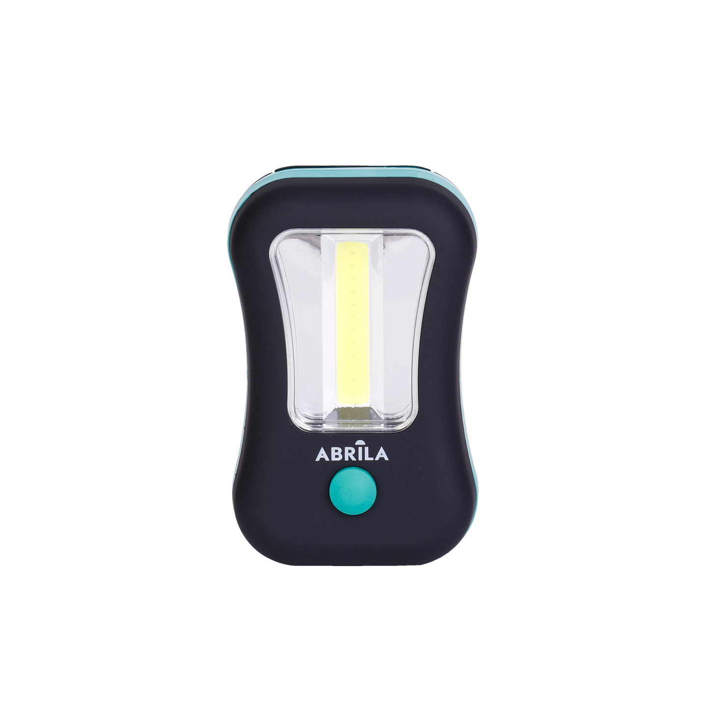 Linterna LED COB Compacta FLASH Fabrilamp Negro/Verde con gancho e imán, 200 lúmenes