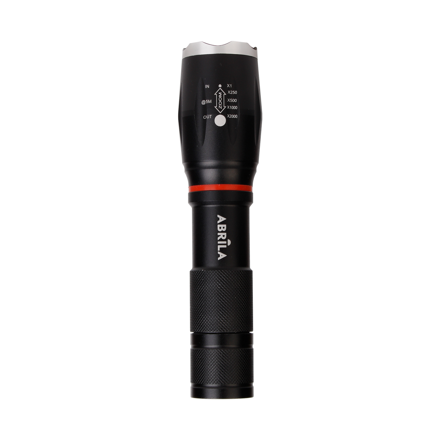 Linterna LED Táctica CENTELLO Negra Fabrilamp con COB y Zoom