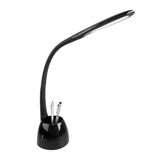 Flexo Cobain Negro 8w de Fabrilamp: Diseño moderno y elegante, ideal para escritorio.