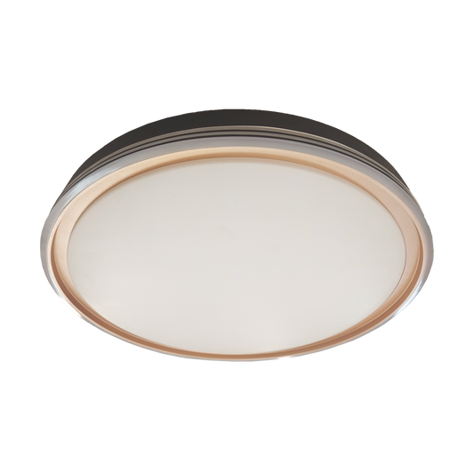 Plafón Picola LED 60W Negro/Oro de Fabrilamp/Abrila, vista general.