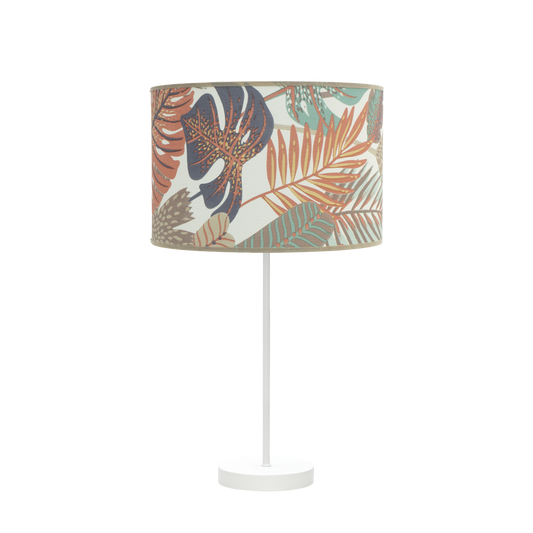 Sobremesa Grande Etiopia 1xe27 Blanco/Estampado 62,5x30x30 Cm - Fabrilamp