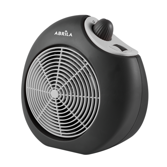 Termoventilador Savona fabricado en Metal y Policarbonato color Negro/Gris