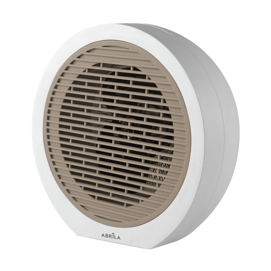 Termoventilador Brindisi fabricado en metal color Blanco/Beis, ideal para interiores.
