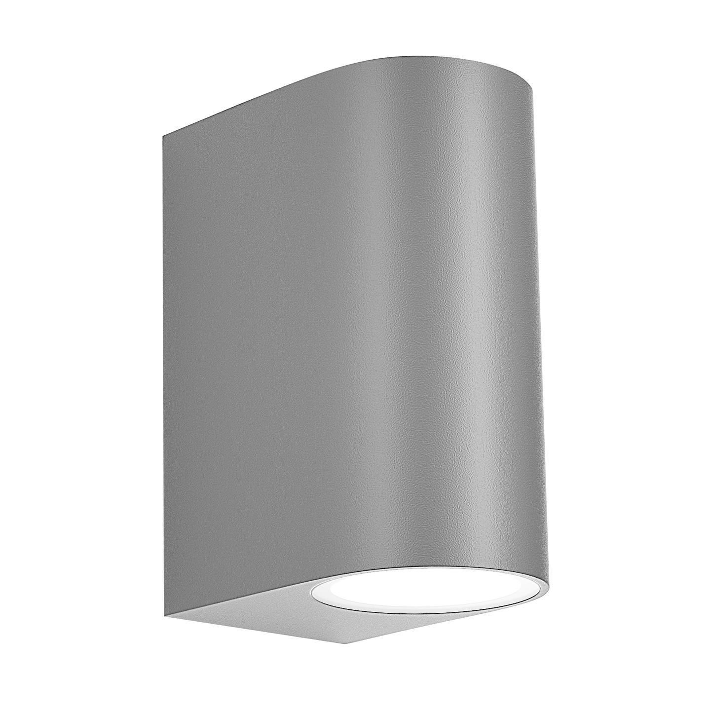 Aplique Gacela fabricado en ABS color Gris, ideal para exteriores. Iluminación resistente y duradera de Fabrilamp / Abrila.