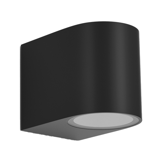 Aplique Exterior Gacela Negro GU10 IP44 de Fabrilamp/Abrila. Diseño moderno y elegante para exteriores.