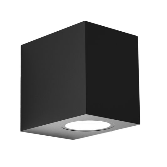 Aplique Alce fabricado en ABS color negro, ideal para iluminación exterior resistente IP44