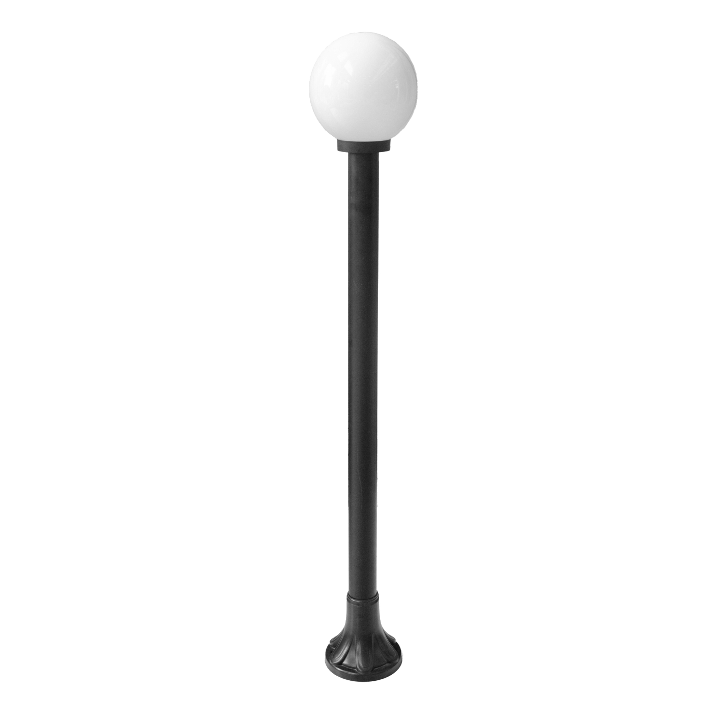 Farola Abanto fabricada en ABS color negro con protección IP44 para exterior