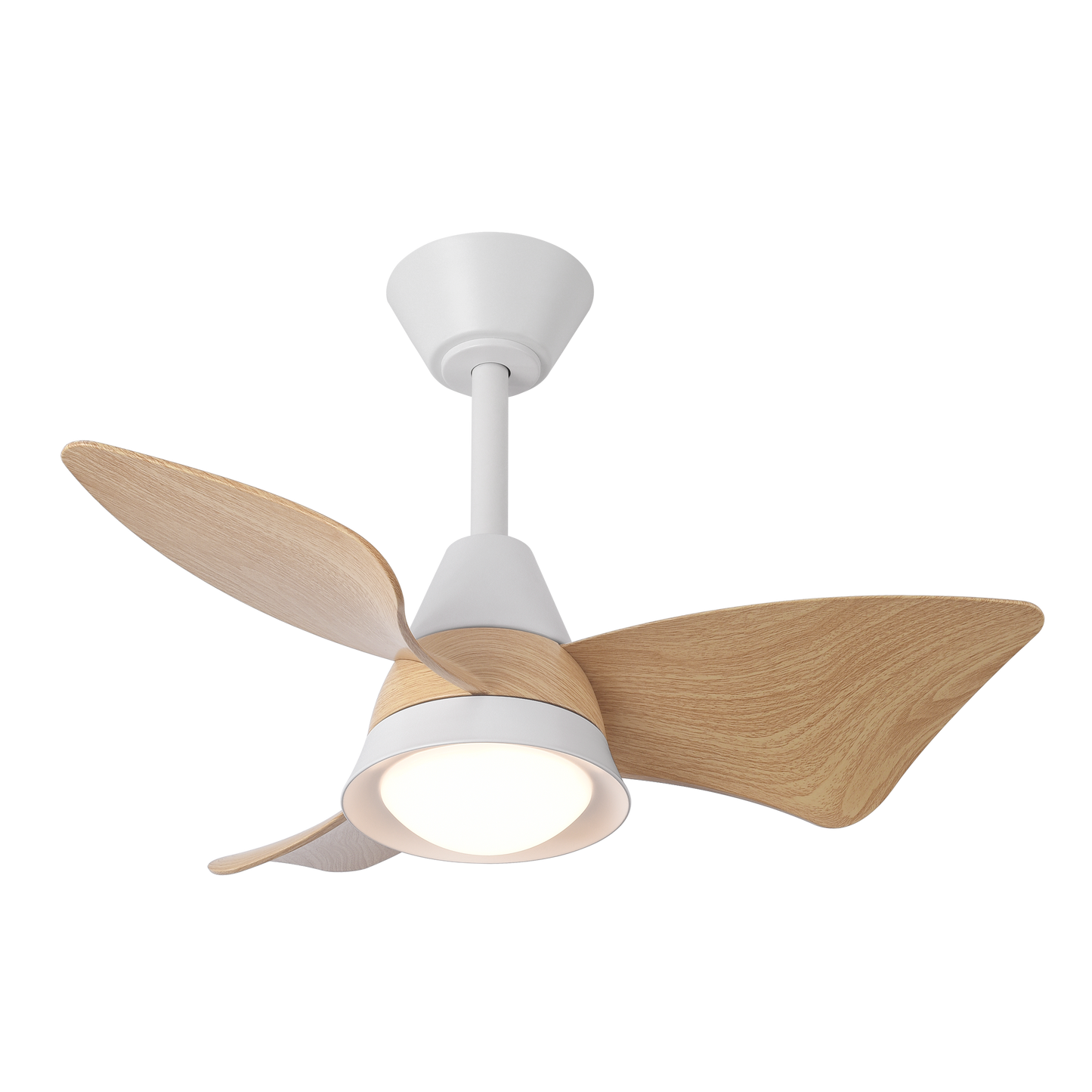 Moderno ventilador de techo con luz, perfecto para dormitorio