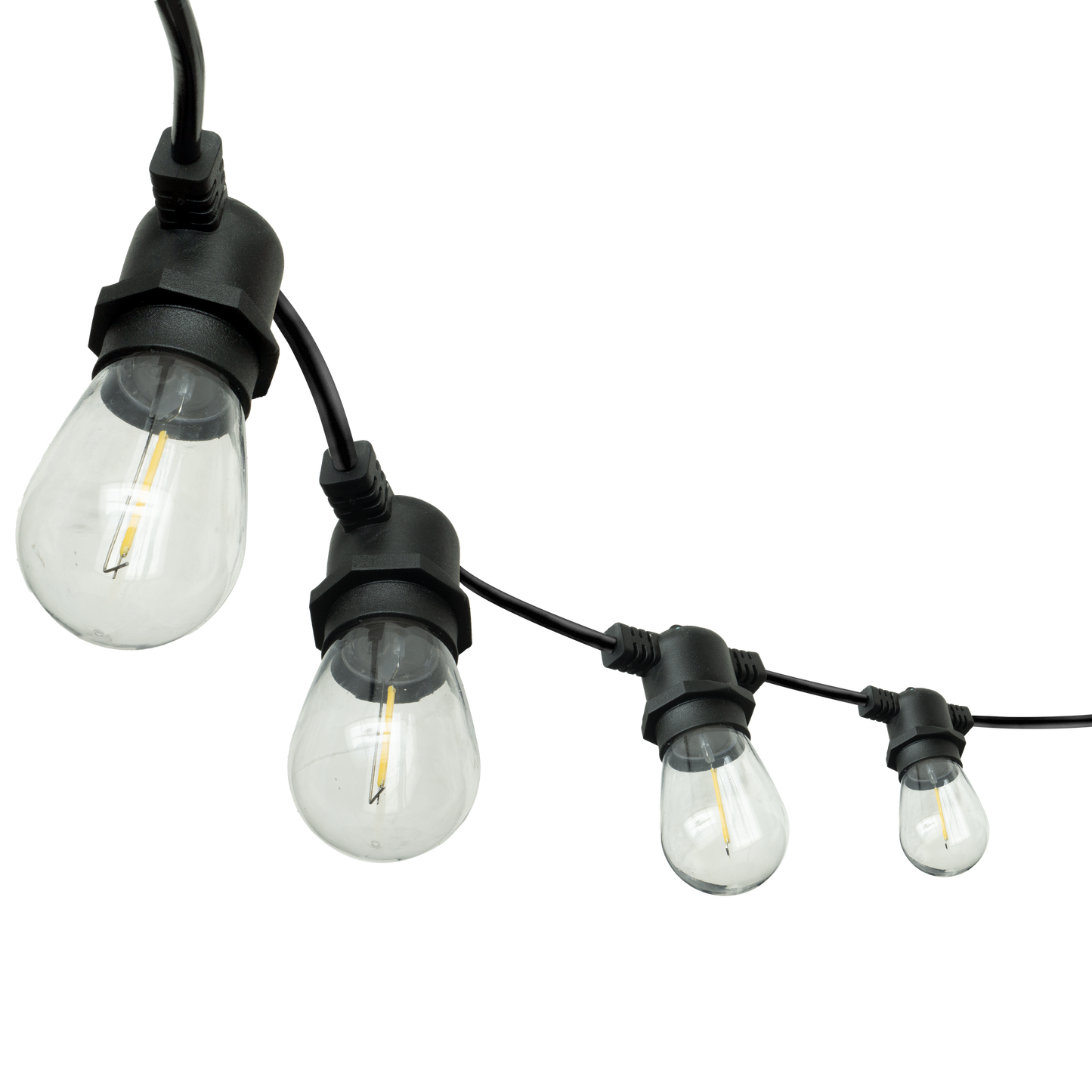 Guirnalda de luces con protección IP44 para exterior